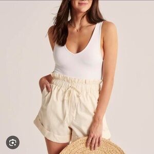 Abercrombie Twill Paperbag Shorts